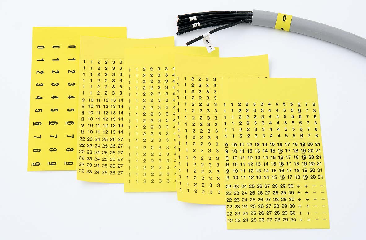MT80 Cable Markers in Booklets — Partex wire and cable marker