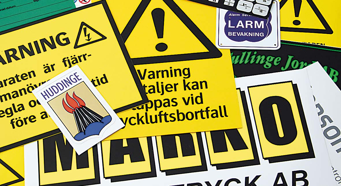 Stickers and Plates — Partex custom label