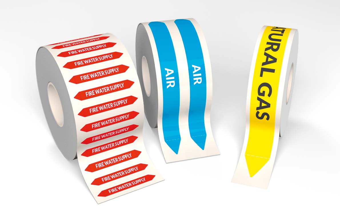 Self-Adhesive Tapes for Identification of Pipelines and Installations — Partex marking system product