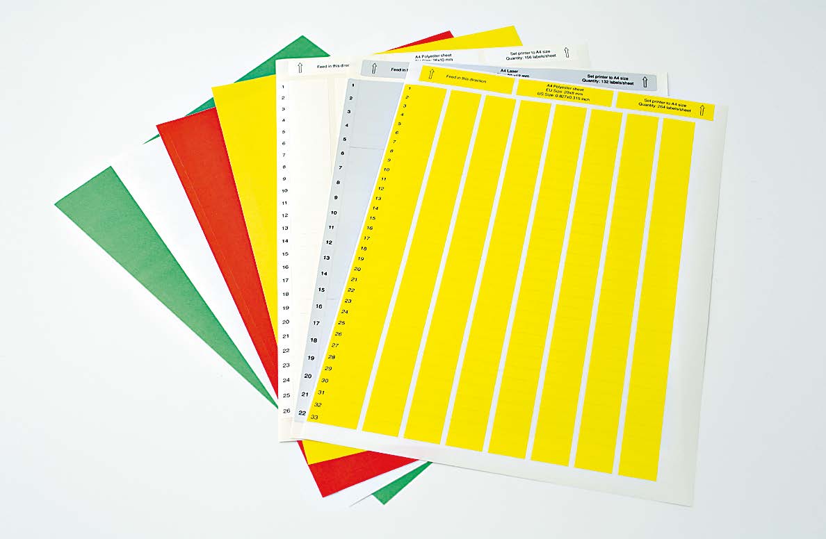 Labels for A4 Laser Printers — Partex custom label