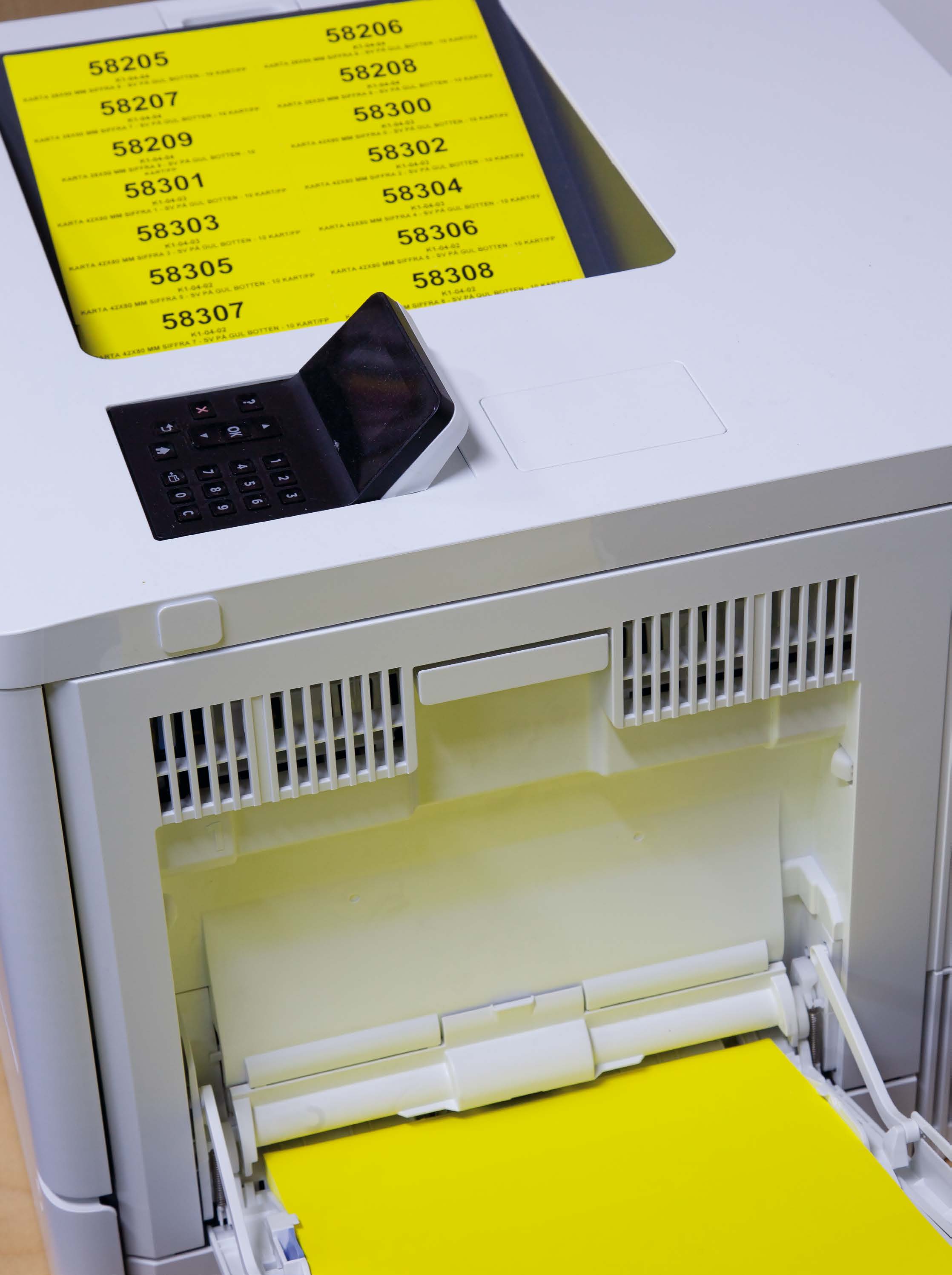A4 Polyester Labels — Partex A4 label sheet family