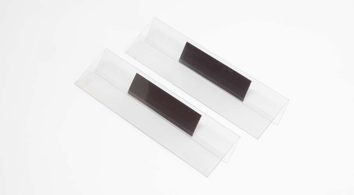 Straight Label Holder with Magnetic Back — Pallet Stands — Partex warehouse marking product