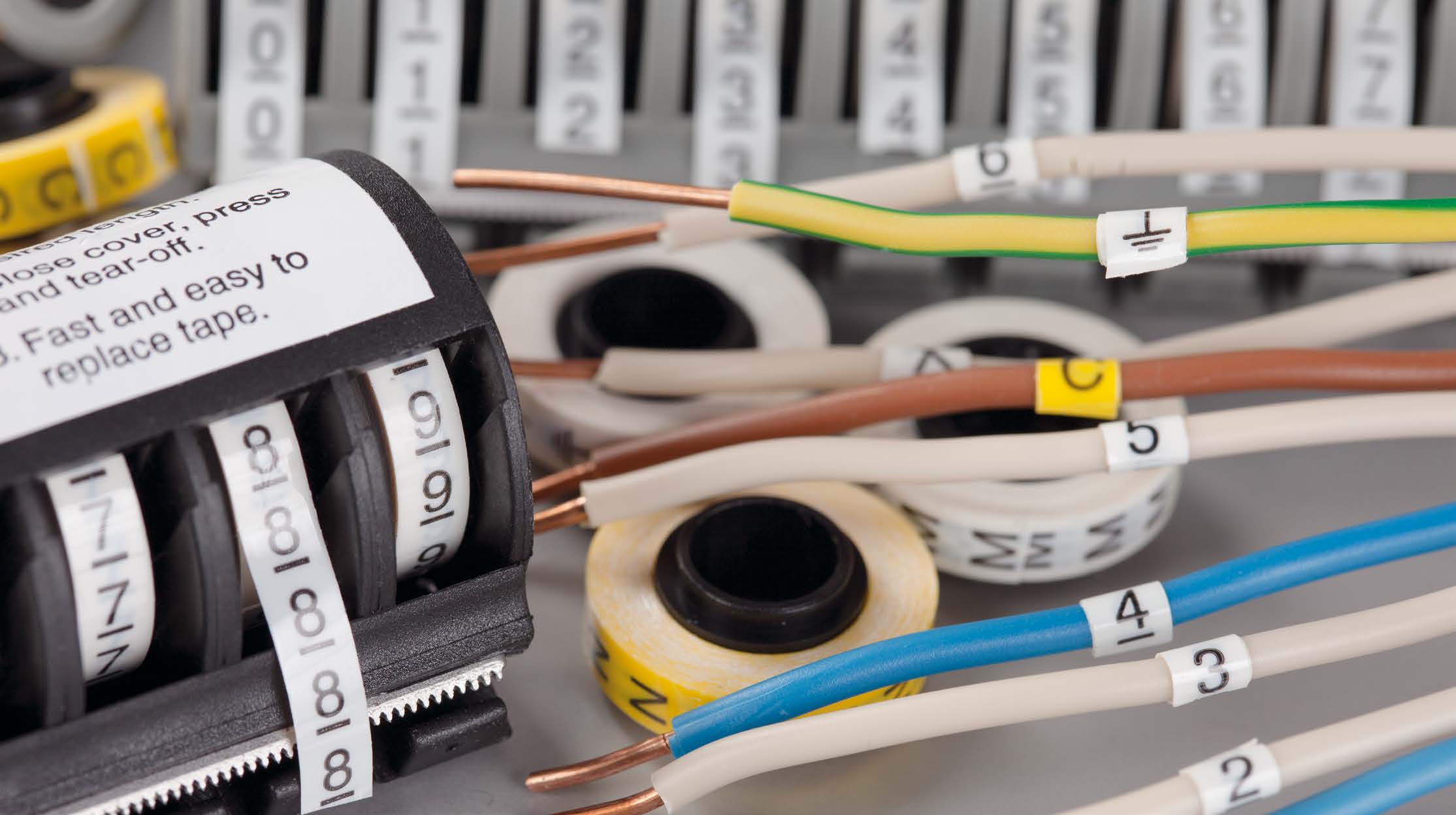 MT251 Cable Markers in Cases — Partex wire and cable marker