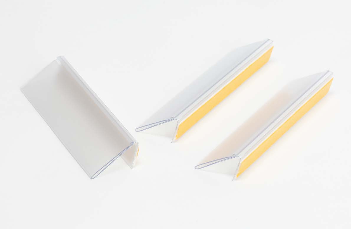 Straight Label Holder with Magnet — Rack Posts — Partex warehouse marking product