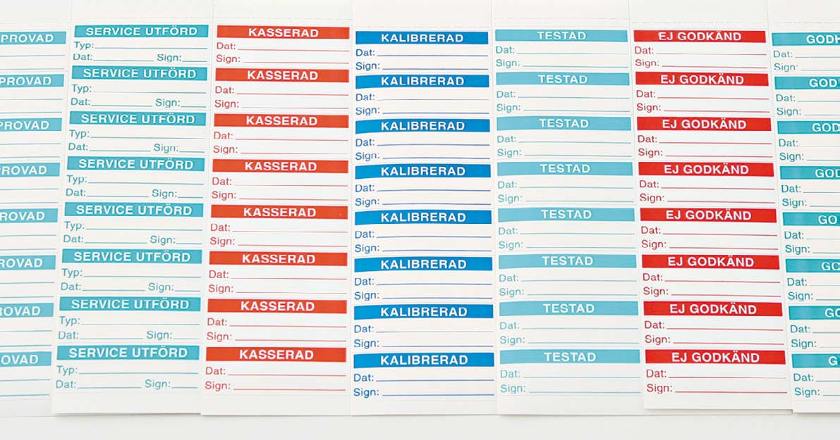 Component Labels — Partex component marking family